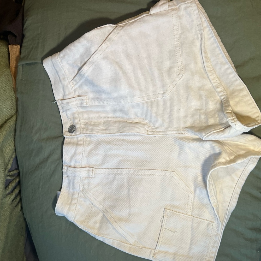 Women's White Denim Shorts